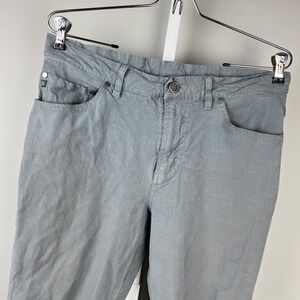 Free Fly Pants Mens 32x32 Lightweight Stretch Canvas 5-Pocket Gray Blue‎